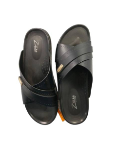 Eomobiles Medicated leather Chapal For Men (0650)-Black-40 - Euro