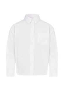 G-Mart School Shirt For Boys - White