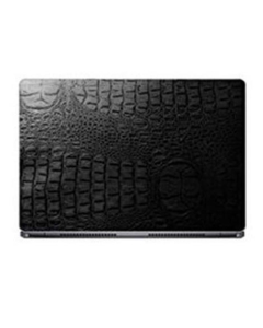 G-Mart Crocodile Texture Back Skin Laptop Protector - Black