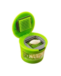 G-Mart Mini Garlic Chopper & Slicer - Green