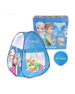 G-Mart Frozen Tent House With 50 Balls For Kids