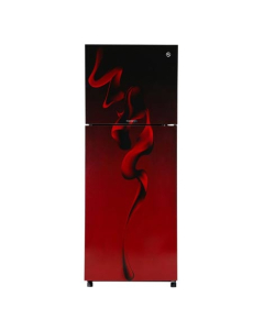 PEL InverterOn Glass Door Freezer-On-Top Refrigerator 10 Cu Ft Maroon Blaze (PRINVOGD-2550)