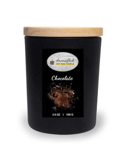 Aromaflick Chocolate Soy Glass Candle