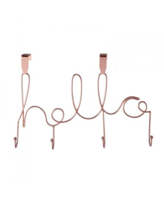Premier Home 4 Hook Over the Door Hanger - Rose Gold (509927)