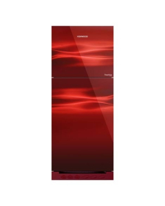 Kenwood Sapphire Glass Door Freezer-On-Top Refrigerator 11 Cu.Ft Maroon (KRF-23357)