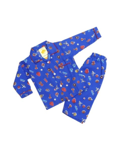 Mubarak Store Printed Cotton Boys &amp; Girls Night Dress - (77256)-2-3 Year