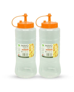Appollo Mayo Squeeze Bottle Medium (Pack Of 2)-Orange