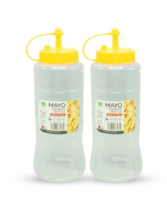 Appollo Mayo Squeeze Bottle Medium (Pack Of 2)-Yellow