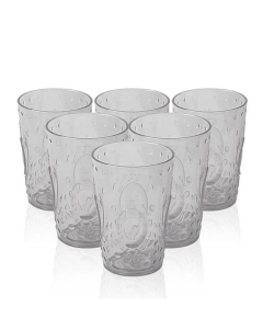 Appollo Party Acrylic Glass M-9 (Pack Of 6) -Natural