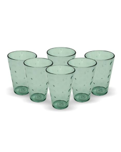 Appollo Party Acrylic Glass M-3 (Pack Of 6)-Olive Green