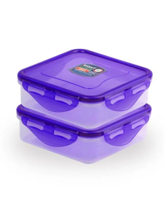Appollo Right Lock Food Keeper Small (Pack Of 2)-Purple