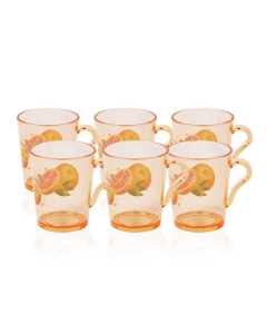 Appollo Party Acrylic Mug (Pack Of 6)-Amber Yellow