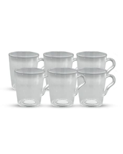 Appollo Party Acrylic Mug (Pack Of 6)-Natural