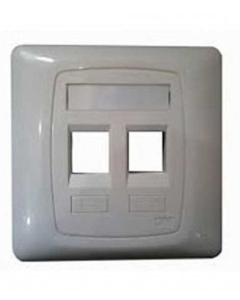 3M 2-Port Single Gang Faceplate (XF003849211)