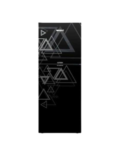 Orient Ultron 410 Glass Door Inverter Freezer-on-Top Refrigerator 16 Cu Ft-Triangle Black