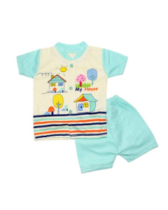 Komfy My House Printed Unisex Suit For Kid's (NBN129)