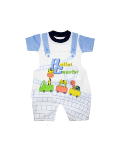 Komfy Roller Coaster Printed Unisex Romper For Kid's (NBN113)