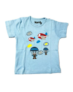 Komfy Aqua Shirt For Boys Sky Blue (KMF101)