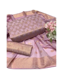 Shah Kamal Cotton Jacquard Fabrics Unstitched Suit For Women 3-Pcs