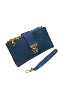 RG Shop 3 Zipper Luxury Wallet For Women-Grey