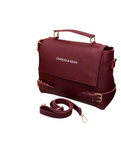 RG Shop Charles &amp; Keith Handbag For Women-Mehroon