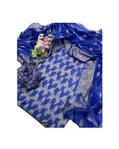 Shah Kamal Cotton Jacquard Fabrics Unstitched Suit For Women 3-Pcs