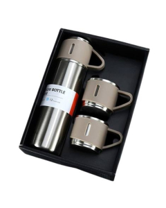 Promax Stainless Steel Cups For Hot and Cold Beverages 500ml Set Of 2-Silver