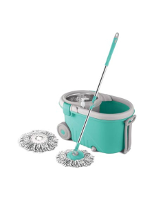 Genshirts Stainless Steel Royal Spin Mop With Big Wheels