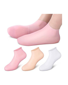 Genshirts Silicone Moisturizing Gel Heel Socks - Pair
