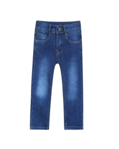 HnH Marketing Slim Fit Stretch Jeans For Kids-Dark Blue-1-2 Year