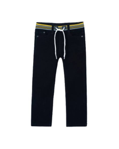 HnH Marketing Adjustable Stretch Navy Jeans For Men-Black-6-8 Year