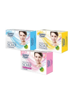 Golden Pearl Whitening Soap Acne Prone & Oily Skin - Pack Of 3