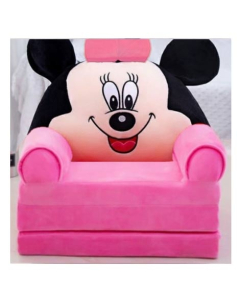 Easy Shop 2 in 1 Cute Children Mickey Mouse Foldable Sofa Bed Pink