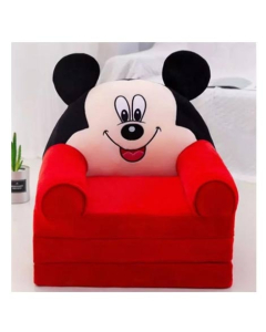 Easy Shop 2 in 1 Cute Children Mickey Mouse Foldable Sofa Bed Red