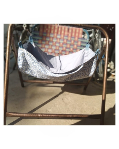 Easy Shop Coated Cradle with Free Hanging Cloth Brown 