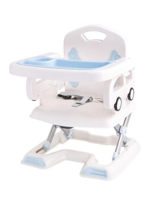 Easy Shop Foldable Dinning Chiar For Babies With Wheel Blue