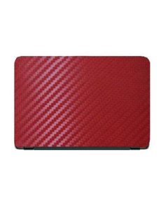 Ferozi Traders Universal Carbon Fiber Texture Laptop Back Protector - Red