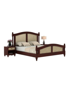 EShop Palm Sheesham Wood Double Bed