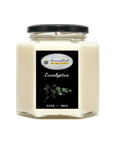 Aromaflick Eucalyptus Soy Hexagonal Jar Candle