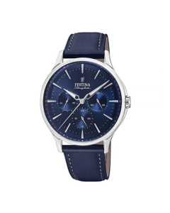 Festina Chronograph Men's Leather Watch Blue (F16991/3)