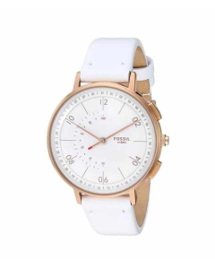 Fossil Hybrid Women's Smartwatch Harper White Leather (FTW5048)