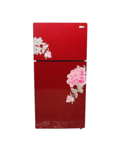 Gaba National Freezer-on-Top Glass door Refrigerator Red (GNR-168)