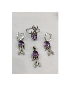 Gilgit Bazaar Amythest Stone Set (25)
