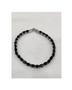 Gilgit Bazaar Ruby Stone Silver Bracelet (25)