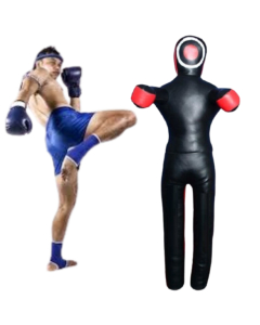 Toor Traders MMA Wrestling &amp; Punching Grappling Dummy For Adults &amp; Kids - Unfilled-Black &amp; Red-70"