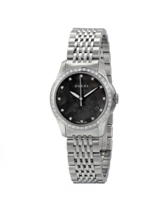 Gucci G-Timeless Diamond Women's Watch Silver (YA126509)