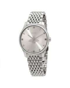 Gucci G-Timeless Quartz Women's Watch Silver (YA1264153)