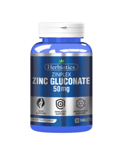 Herbiotics Zinplex Zing Gluconate Dietary Supplement 50mg - 30 Tab