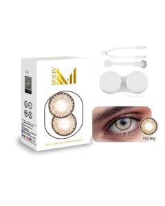 Muicin Mr &amp;amp; Mrs Party Wear Colored Eye Contact Lenses-Brown