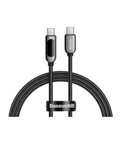 Baseus Display 100W Type-C To Type-C Fast Charging Data Cable 2M Black